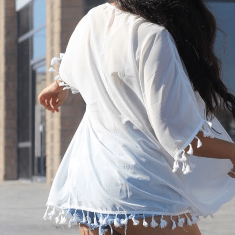 Tassel Cover Up -Plus Size - Picture 10 of 11